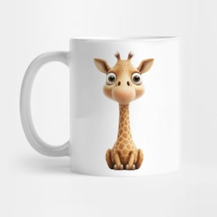 Little Giraffe Cute Adorable Humorous Illustration Mug